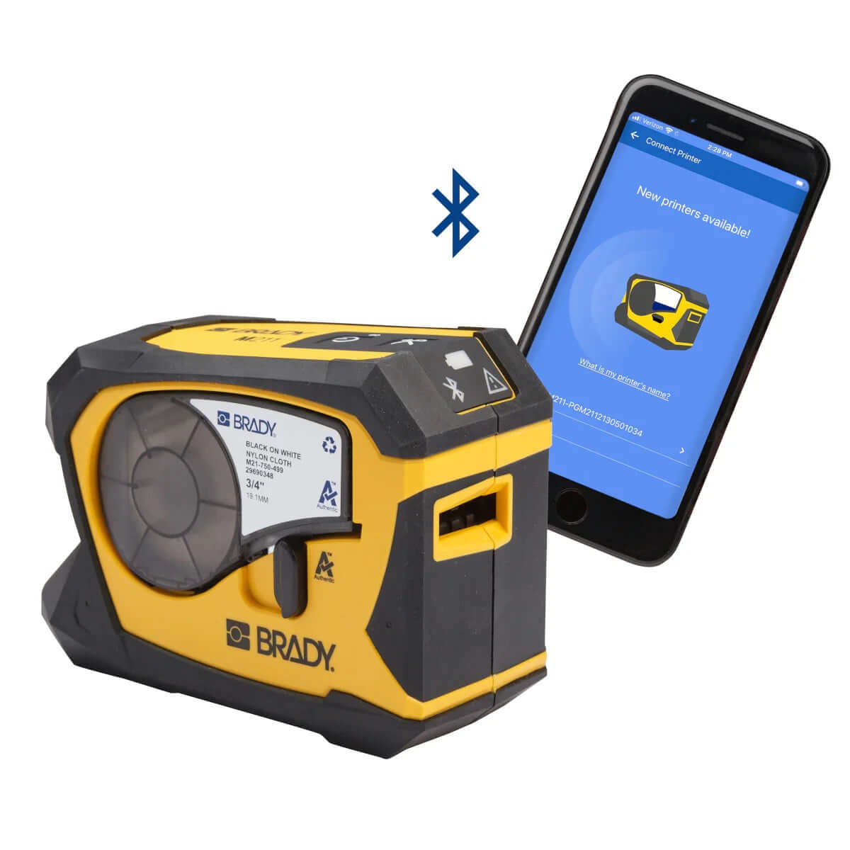 Brady M211 Portable Bluetooth Label Printer Kit – Industrial Grade, 203 dpi - AmeriTechSupplies