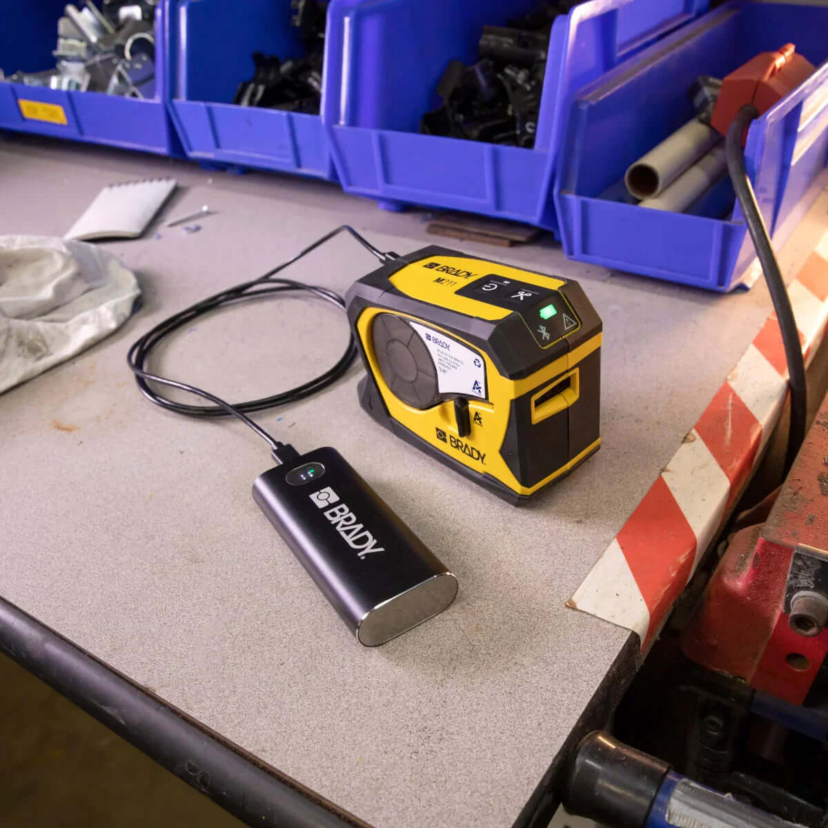 Brady M211 Portable Bluetooth Label Printer Kit – Industrial Grade, 203 dpi - AmeriTechSupplies