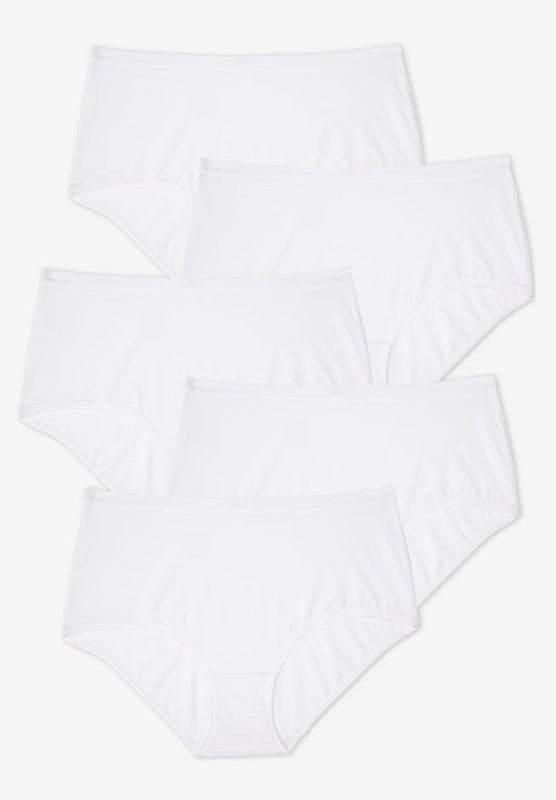 Full Coverage Stretch Cotton Brief 5-Pack image number 0