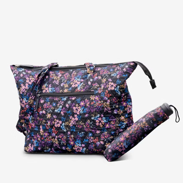 Tote Set and Umbrella – Foldable Umbrella with Tote Bag, Travel Carry Bag