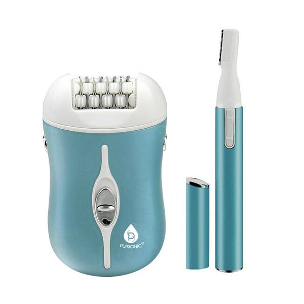 Rechargeable Epilator And Bikini Trimmer Combo Pack, O, hi-res image number 0