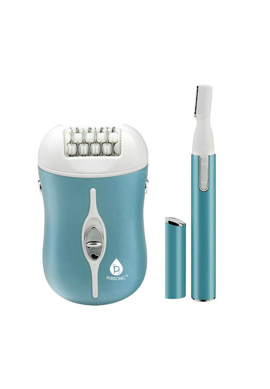 Rechargeable Epilator And Bikini Trimmer Combo Pack, O, hi-res image number 0