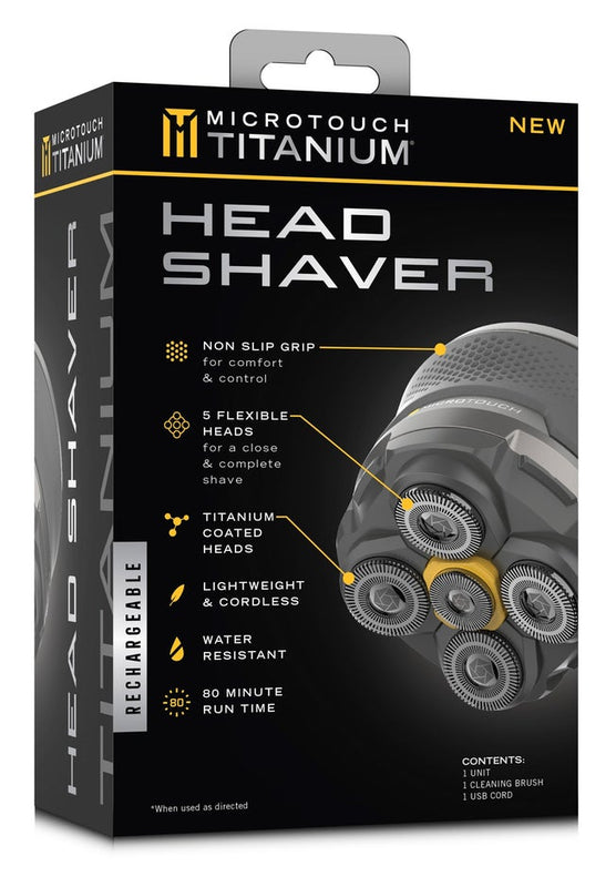 Microtouch Titanium® Electric Head and Face Shaver image number 3