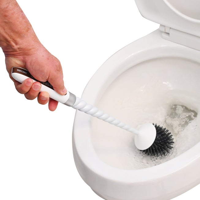 Horsepower™ Unicorn™ Motorized Silicone Toilet Brush image number 2
